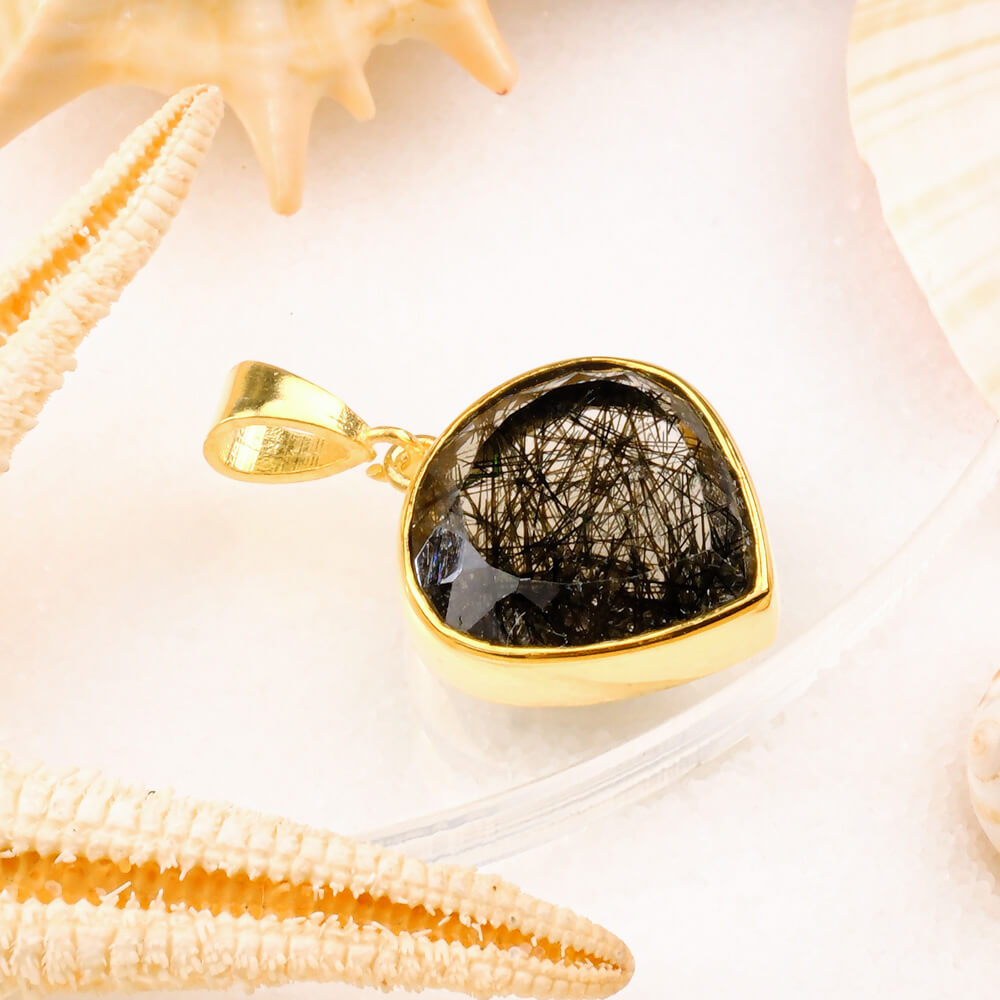 edelsteen ketting goud