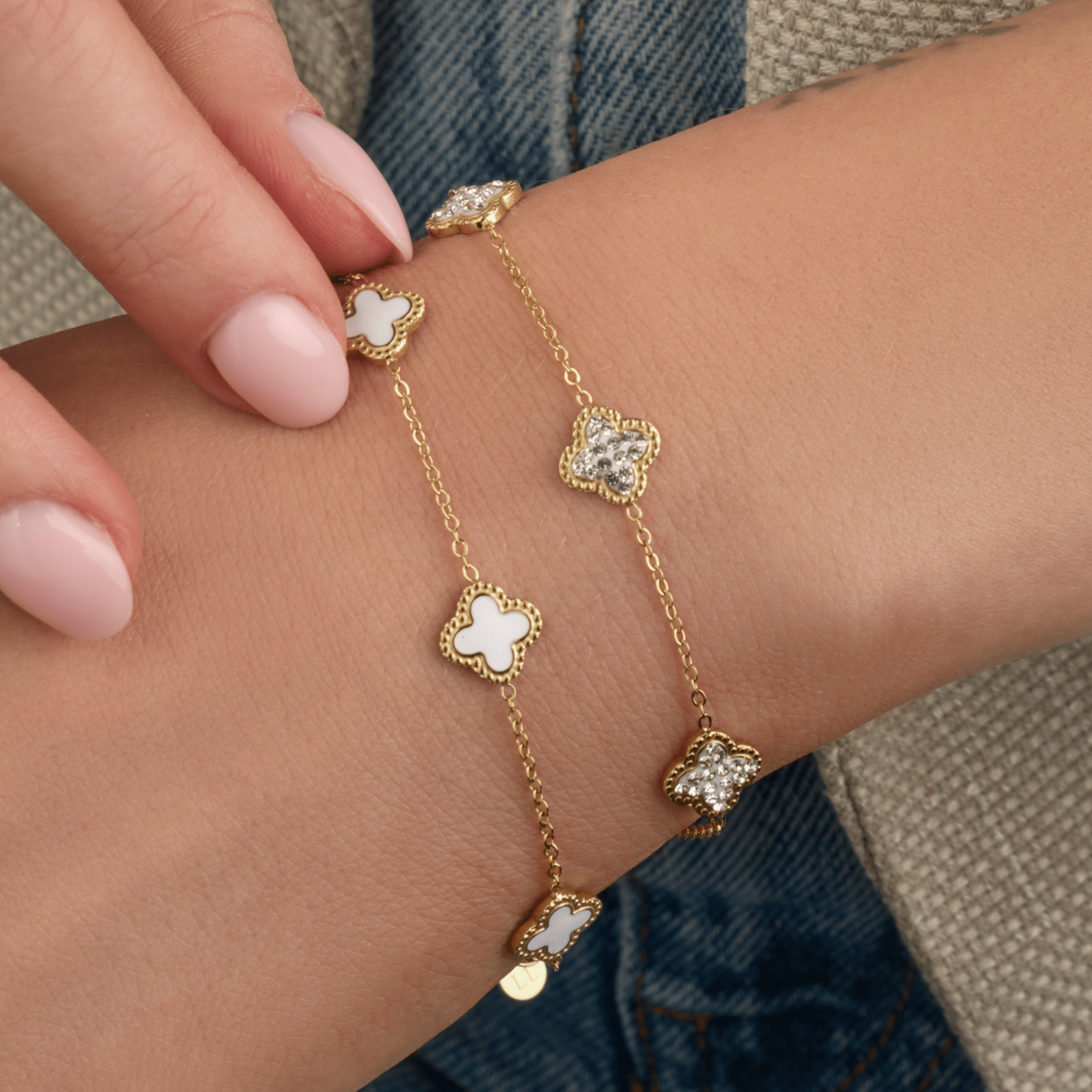 armband met steentjes