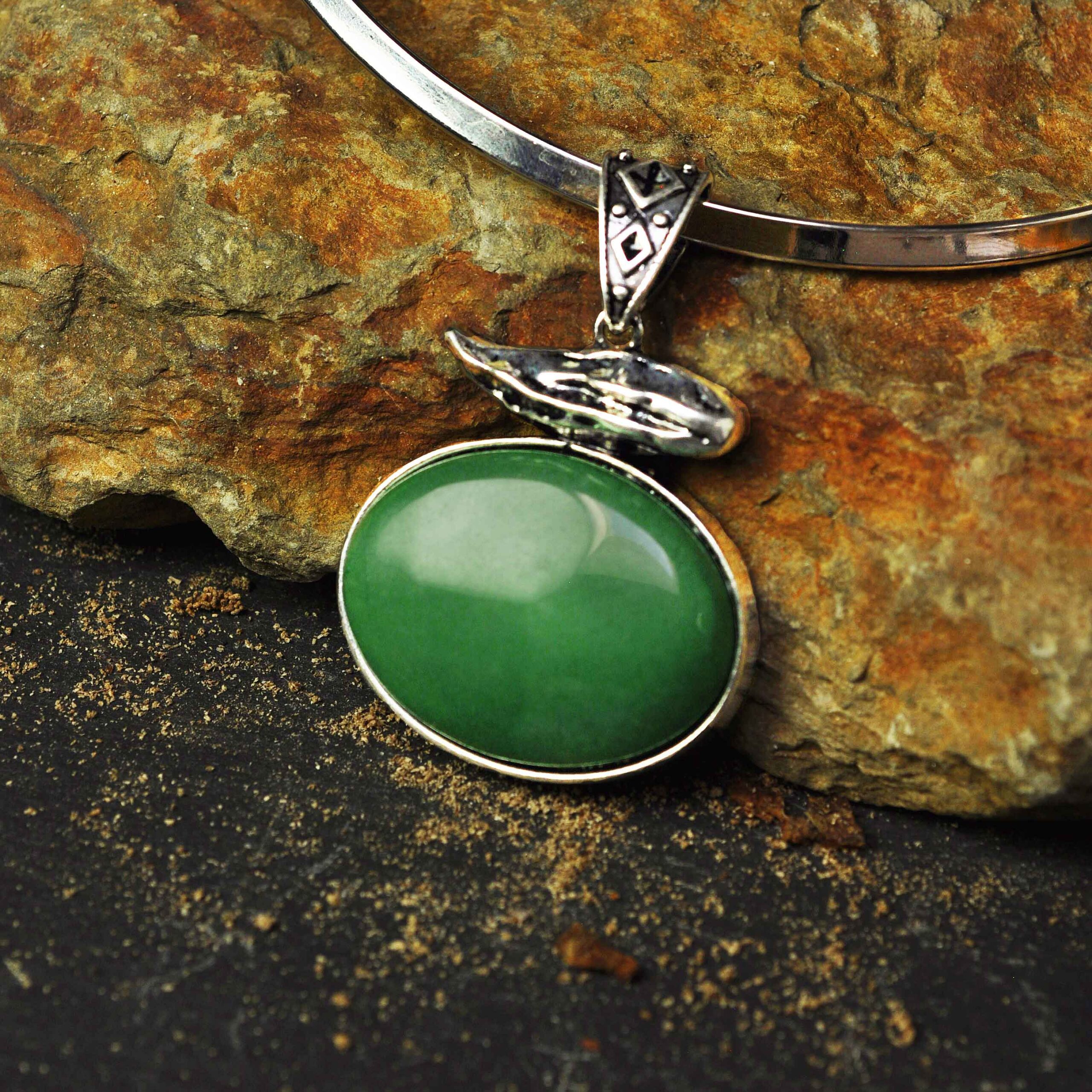 ketting groene steen