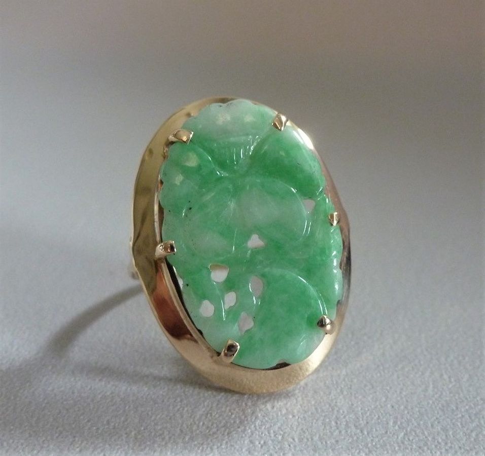 ring met jade steen